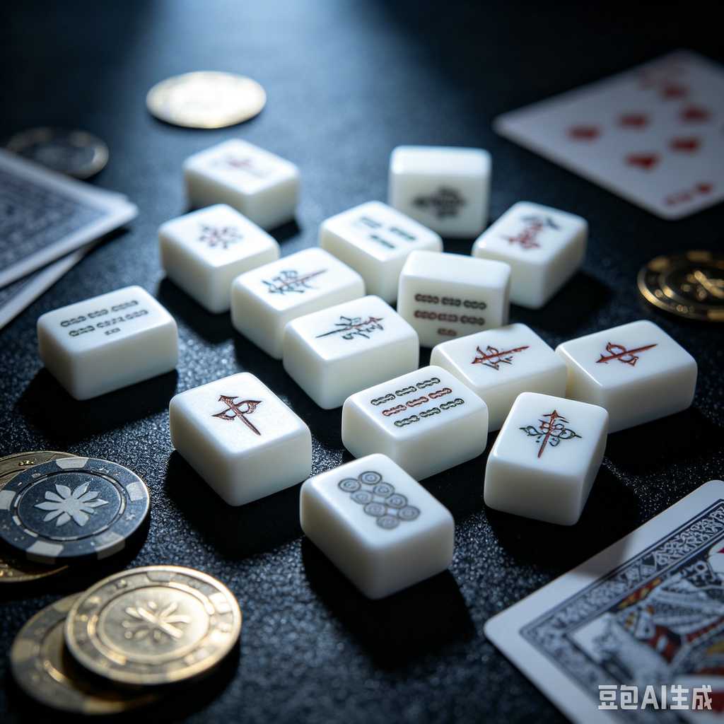 handheld mahjong tiles set