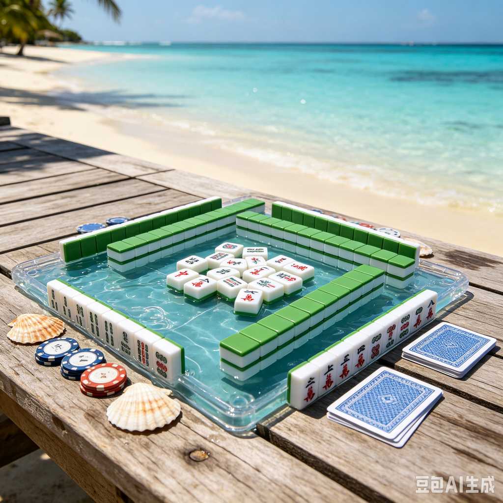 bamboo wood mahjong set